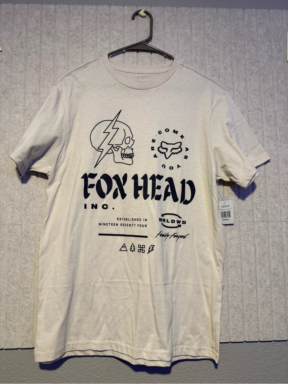 Fox Racing Men's Graphic T-Shirt - Cream